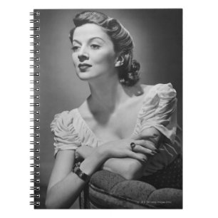 Woman Posing in Studio Notebook
