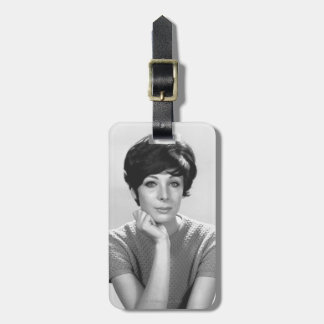 Woman Posing Luggage Tag
