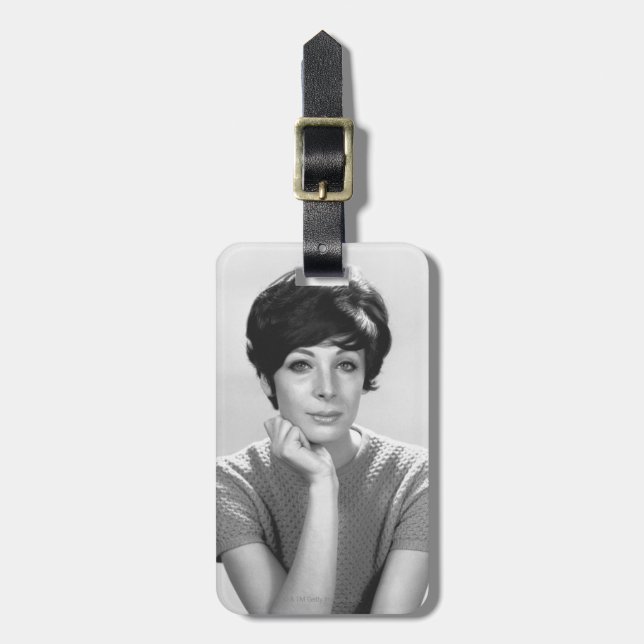 Woman Posing Luggage Tag (Front Vertical)