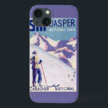 Woman Posing Open Slopes Poster iPhone 13 Case<br><div class="desc">Jasper National Park,  Canada - Woman Posing Open Slopes Poster - Jasper National Park,  Canada  was created in 1950. This image depicts scenes from Jasper National Park,  Canada.</div>