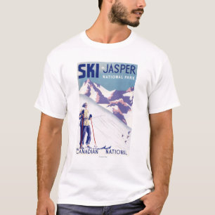 Woman Posing Open Slopes Poster T-Shirt