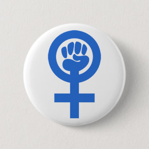 Woman Power 6 Cm Round Badge