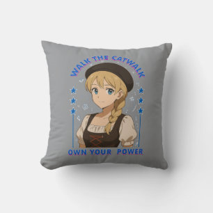 woman power cushion