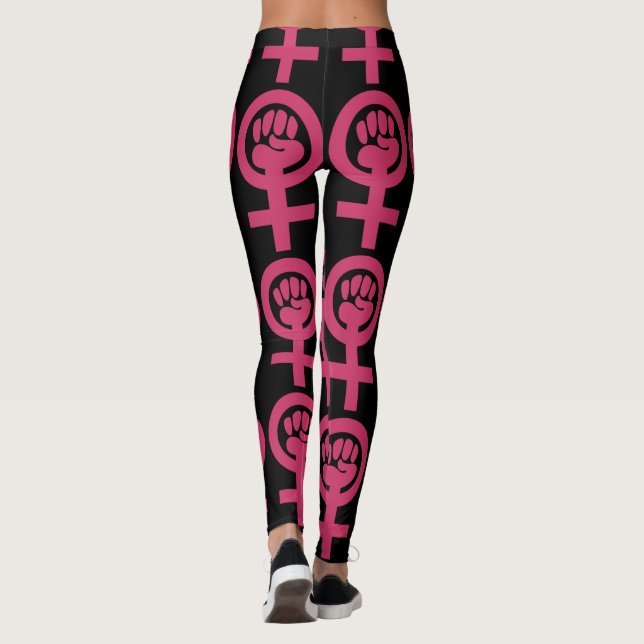 Woman Power Emblem Leggings (Back)
