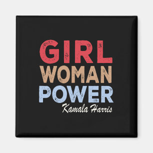 Woman Power Kamala Harris Retro Vintage Magnet