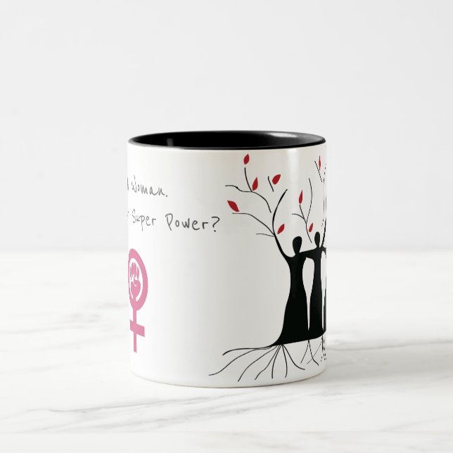 Woman Power Two-Tone Coffee Mug (Center)