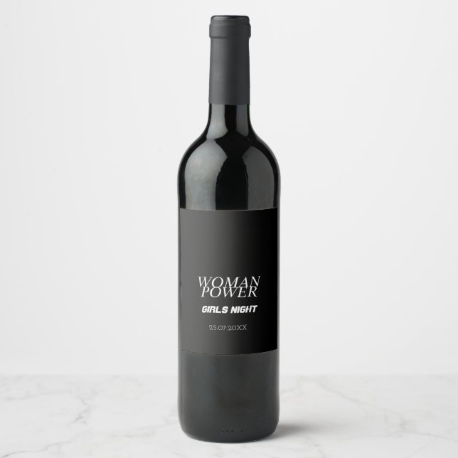 WOMAN POWER  WINE LABEL (Front)