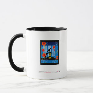 Woman practicing yoga mug
