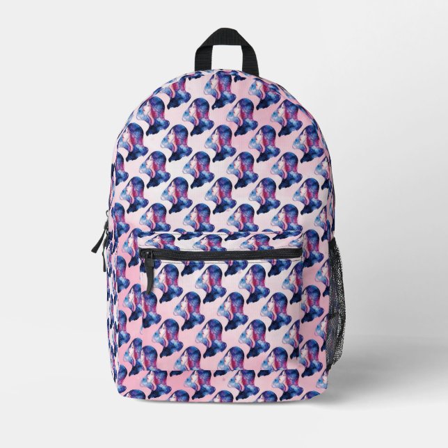 Woman Printed Backpack (Front)