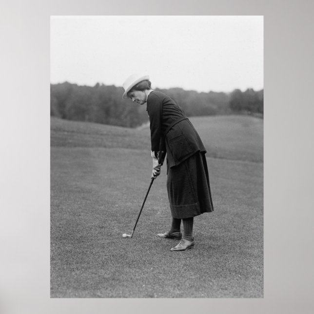 Woman Putting, 1920s Poster (Front)