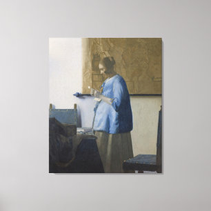 Woman Reading a Letter, c.1662-63 (oil on canvas) Canvas Print