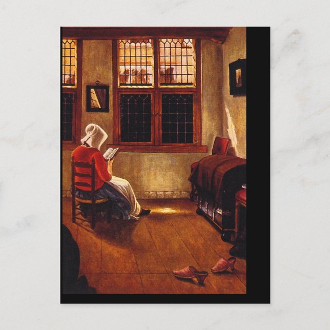 Woman Reading'_Dutch Masters Postcard (Front)