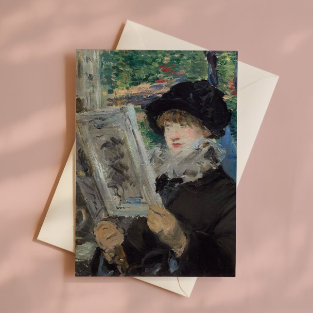 Woman Reading | Édouard Manet Card (Creator Uploaded)