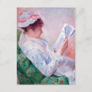 Woman Reading, Mary Cassatt Postcard