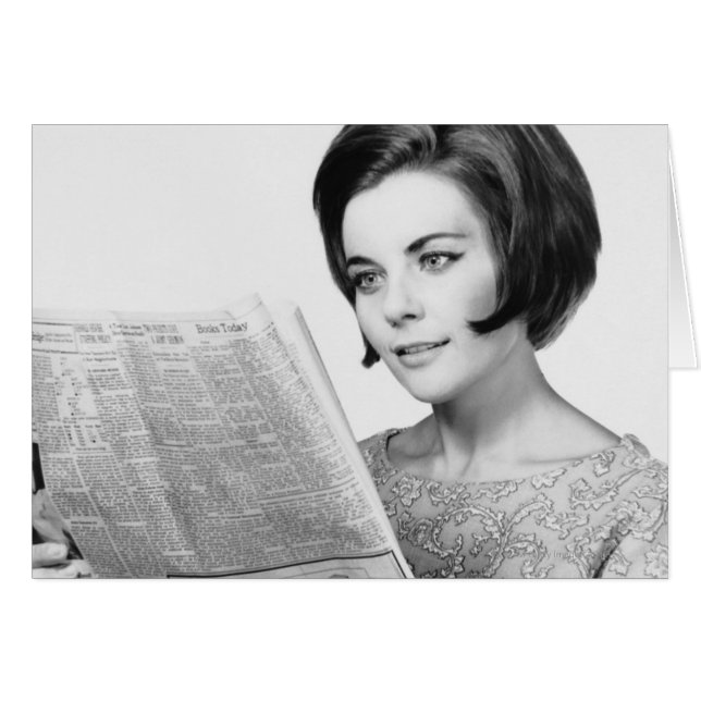 Woman Reading Newpaper (Front Horizontal)