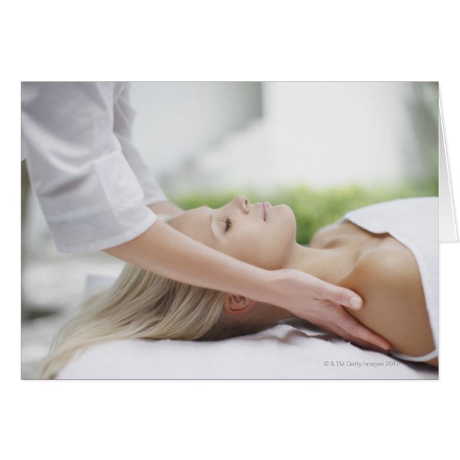 Woman receiving massage (Front Horizontal)