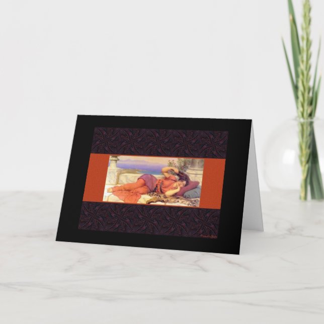 Woman Reclining - Mother's Day Card (Front)