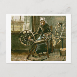 Woman Reeling Yarn (F68) Van Gogh Fine Art Postcard