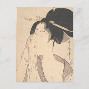 Woman Relaxing after Her Bath Postcard