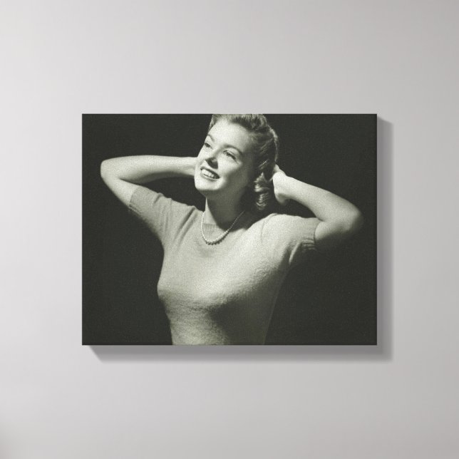 Woman Relaxing Canvas Print (Front)