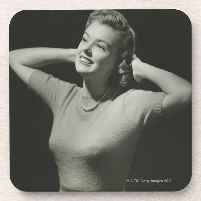 Woman Relaxing Coaster (Front)