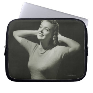 Woman Relaxing Laptop Sleeve