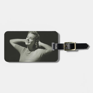 Woman Relaxing Luggage Tag