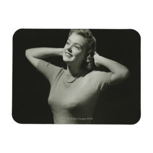 Woman Relaxing Magnet