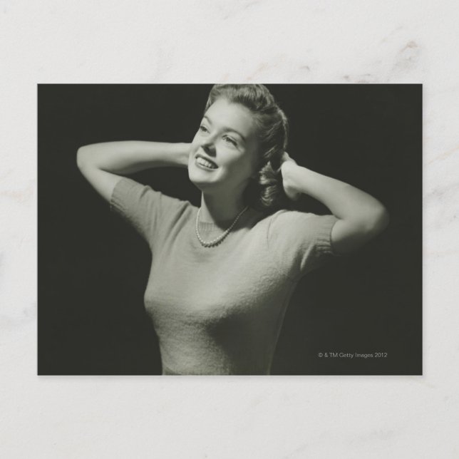 Woman Relaxing Postcard (Front)