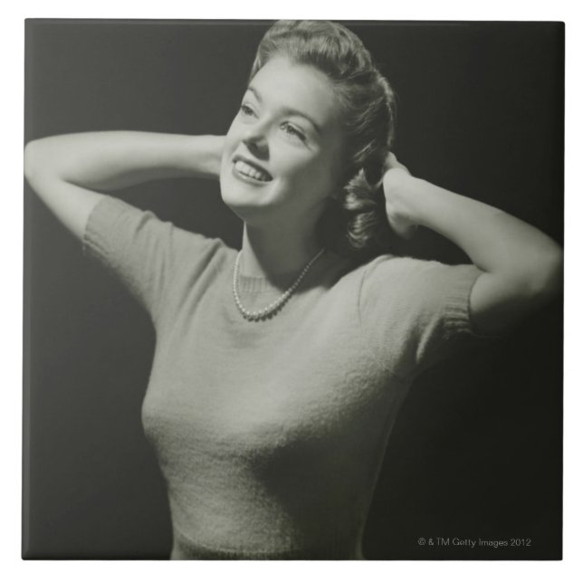 Woman Relaxing Tile (Front)