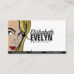Woman Retro Business Card