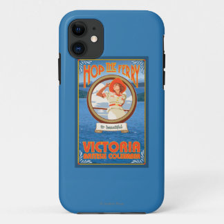 Woman Riding Ferry - Victoria, BC Canada iPhone 11 Case