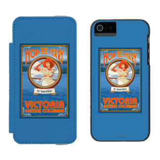 Woman Riding Ferry - Victoria, BC Canada Incipio Watson™ iPhone 5 Wallet Case