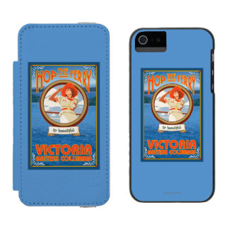 Woman Riding Ferry - Victoria, BC Canada Incipio Watson™ iPhone 5 Wallet Case