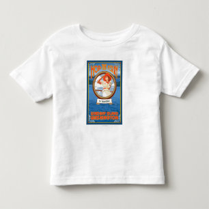 Woman Riding Ferry - Whidbey Island, Washington Toddler T-Shirt