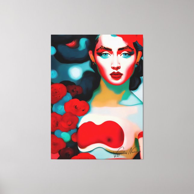  Woman rose Canvas Print (Front)