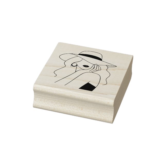 Woman Rubber Stamp (Stamp)