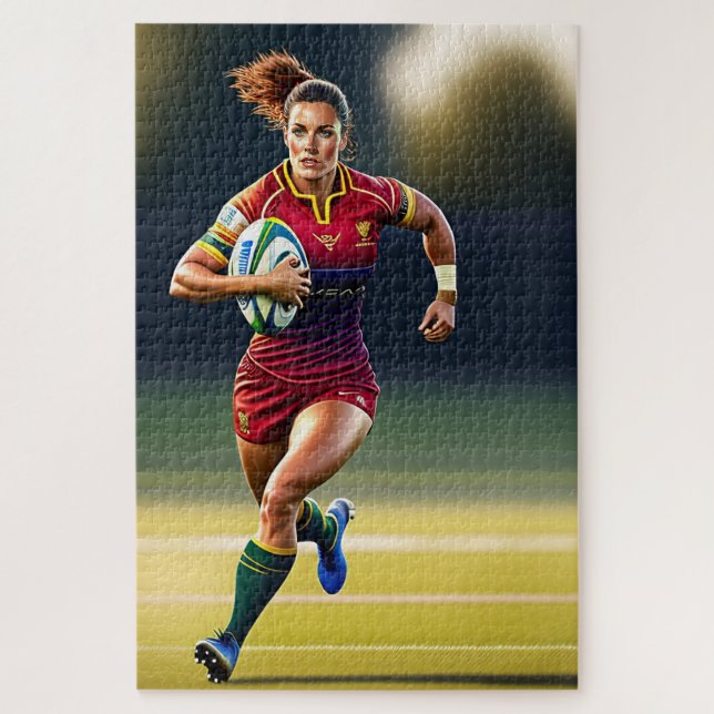 Woman Rugby Player 1014 piece Jigsaw Puzzle (Vertical)