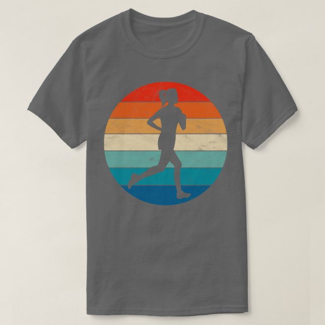Woman Running T-Shirt (Design Front)