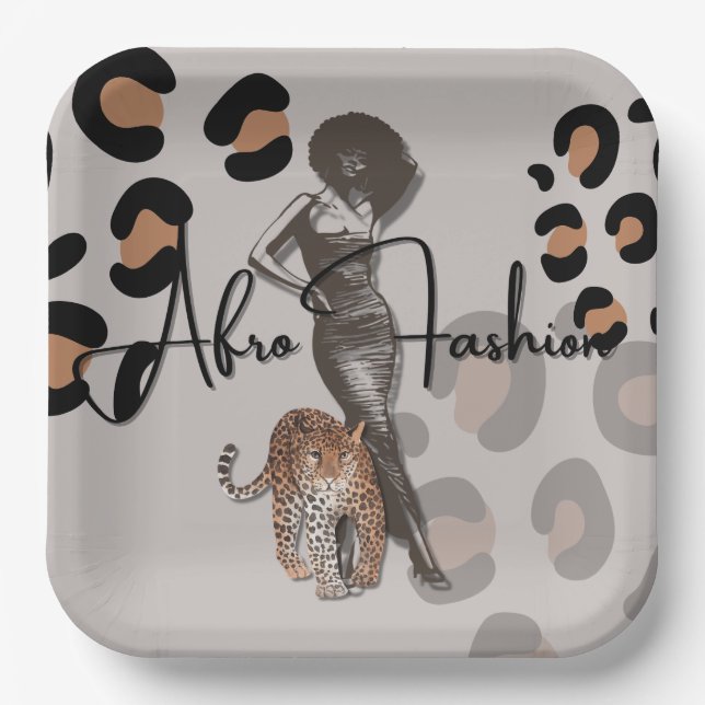 Woman’s fashion  paper plates (Front)