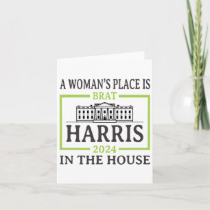 Woman’s Place Is In The White House 2024 Kamala Ha Card