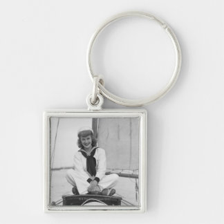 Woman Sailor Key Ring
