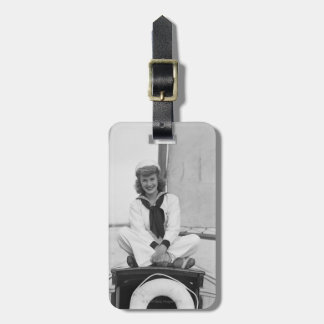 Woman Sailor Luggage Tag