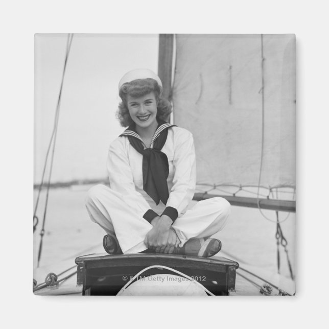Woman Sailor Magnet (Front)