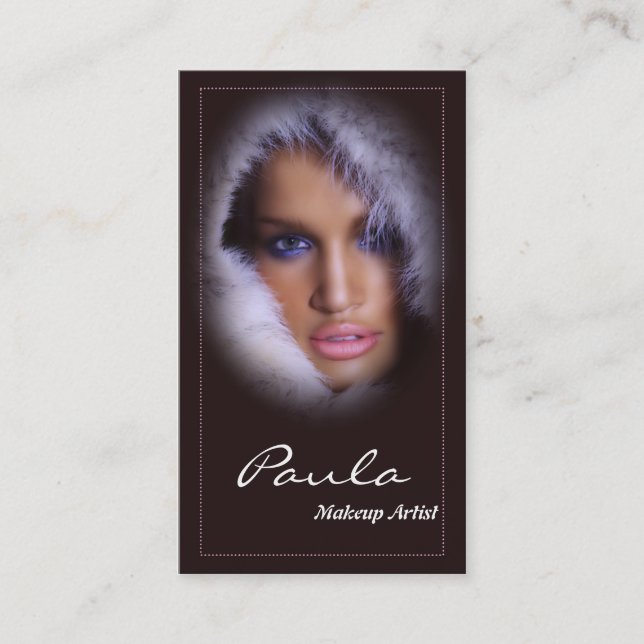 Woman Salon/Makeup/Beauty Business Cards (Front)