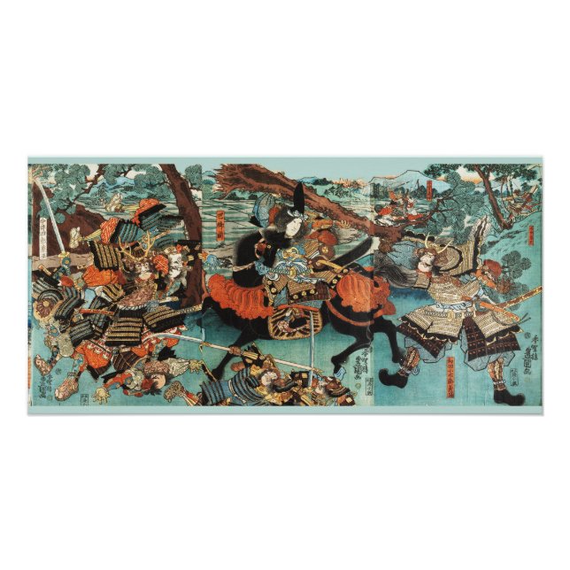 WOMAN SAMURAI TOMOE GOZEN HORSEBACK IN THE BATTLE POSTER (Front)