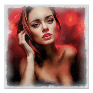 Woman, Scarlet elegance Poster