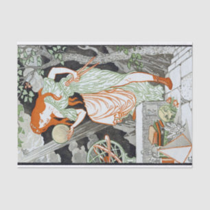 Woman Science by Eugene Grasset Tissue Paper