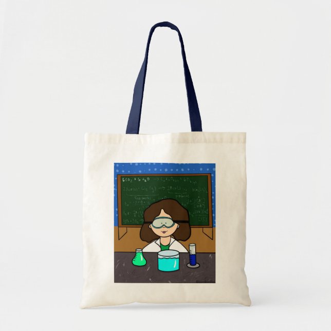 Woman Scientist Tote Bag (Front)