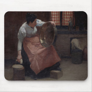 Woman Scouring Mouse Mat